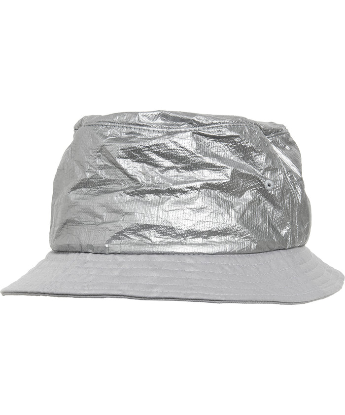 Flexfit Crinkled Paper Bucket Hat - Silver