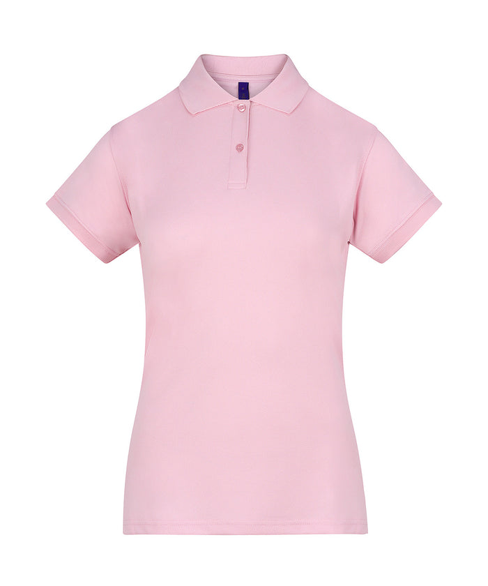 Henbury Women's Coolplus® Polo Shirt - Baby Pink
