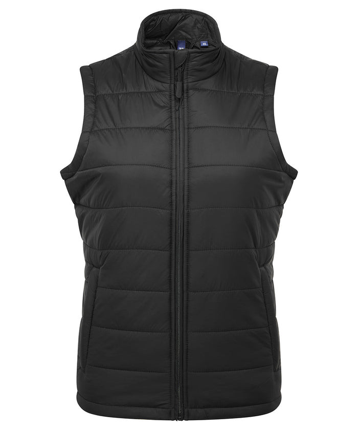 Premier Women’s ‘Recyclight’ Padded Gilet - Black