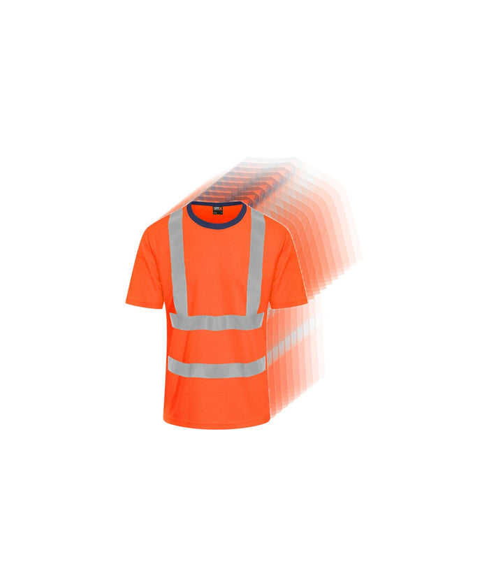 ProRTX Hi-Vis Pack in HV Orange/Navy - 10 High Visibility T-Shirts