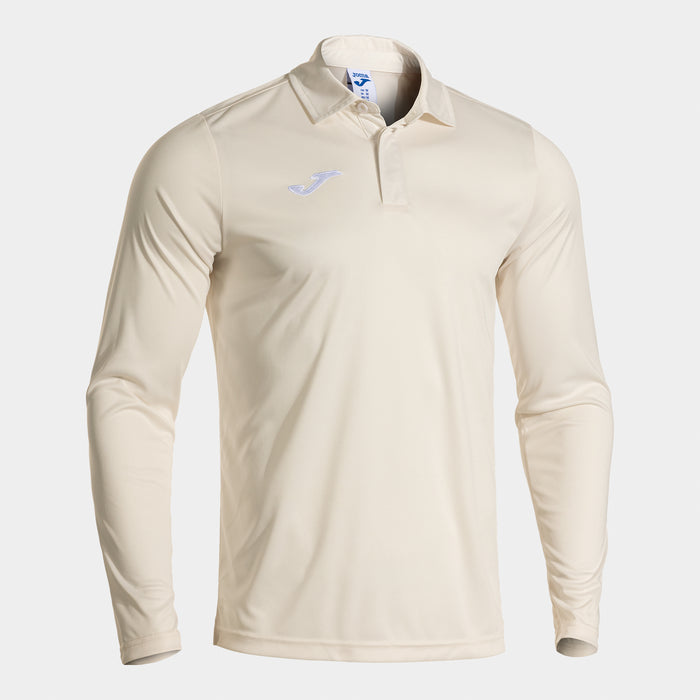 Joma Cricket Long Sleeve Polo (Adult) - White