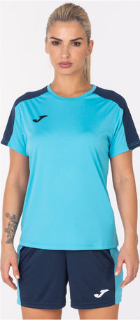 Joma Academy T-shirt M/c (Junior) - Navy Blue Turquoise