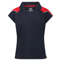Chadwick Igen Female Polo (Junior) - Navy / Red