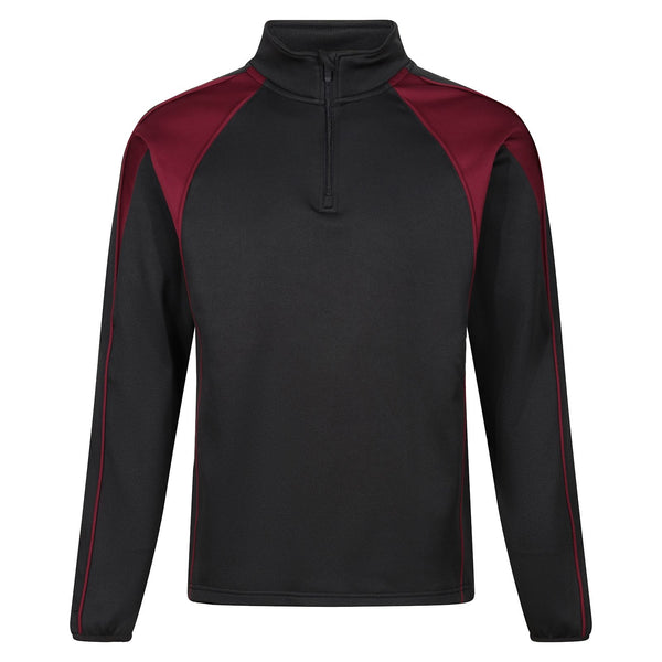 Chadwick Pro Midlayer Top (Junior) - Black / Maroon