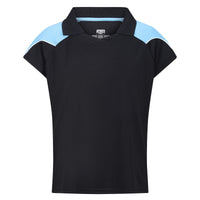 Chadwick Igen Female Polo (Junior) - Black / Sky
