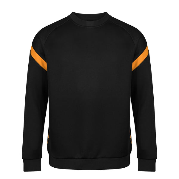Chadwick Kinetic Crew Neck Tech Top (Junior) - Black / Amber