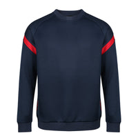 Chadwick Kinetic Crew Neck Tech Top (Junior) - Navy / Red