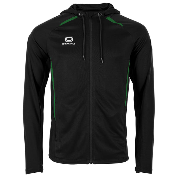 Stanno Stadio Hooded Full Zip Top (Junior) - Black
