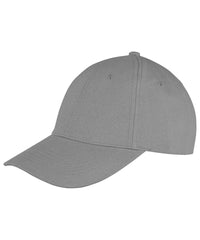 Resultheadwear Memphis 6-panel Brushed Cotton Low Profile Cap - Dove Grey