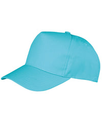Resultheadwear Boston 5-panel Polycotton Printer's Cap - Aqua