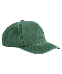 Beechfield Relaxed 5-panel Vintage Cap - Vintage Bottle Green