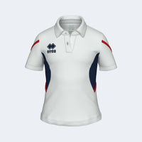 Errea Polo Carmen Short Sleeve (Junior) - White Navy Red