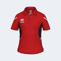 Errea Polo Carmen Short Sleeve (Junior) - Red Black White