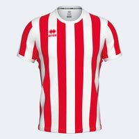Errea Shirt Strip Short Sleeve - Red White