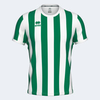 Errea Shirt Strip Short Sleeve - Green White