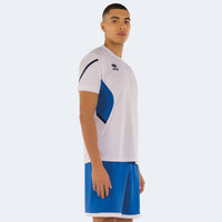 Errea Shirt Curtis Short Sleeve - White Blue Navy