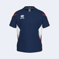 Errea Shirt Curtis Short Sleeve (Junior) - Navy White Red