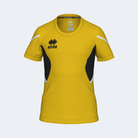 Errea Shirt Corinne Short Sleeve (Junior) - Yellow Black White