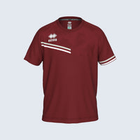 Errea Evan Shirt Short Sleeve (Junior) - Maroon Gray White