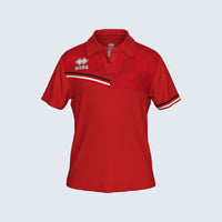 Errea Eden Polo Short Sleeve (Junior) - Red Black White