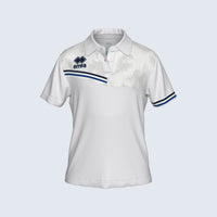 Errea Eden Polo Short Sleeve (Junior) - White Blue Navy