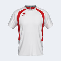 Errea Adrien Shirt Short Sleeve - White Red