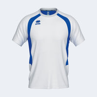 Errea Adrien Shirt Short Sleeve (Junior) - White Blue