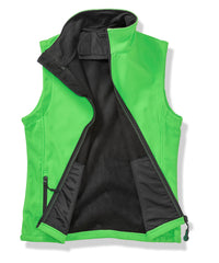 Result Printable Softshell Bodywarmer - Vivid Green/Black
