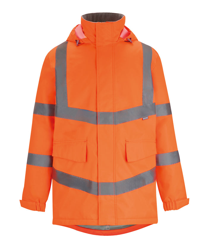 Regatta Hi-vis Pro Contract Dover Parka - Orange