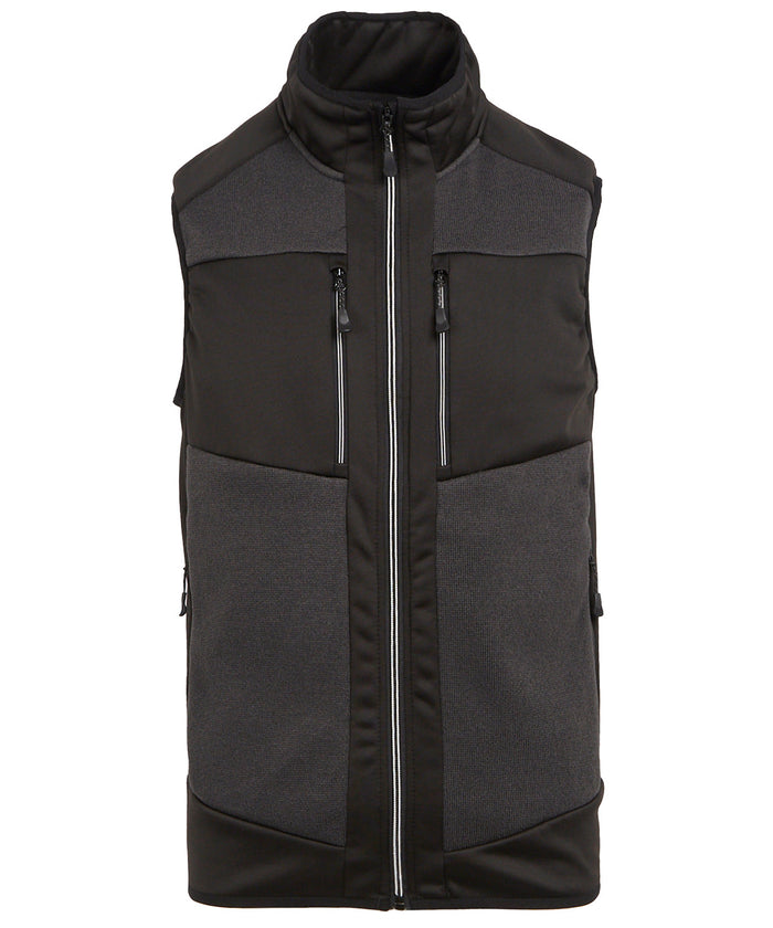 Regatta E-Volve Unisex Knit-effect Stretch Bodywarmer - Ash/Black