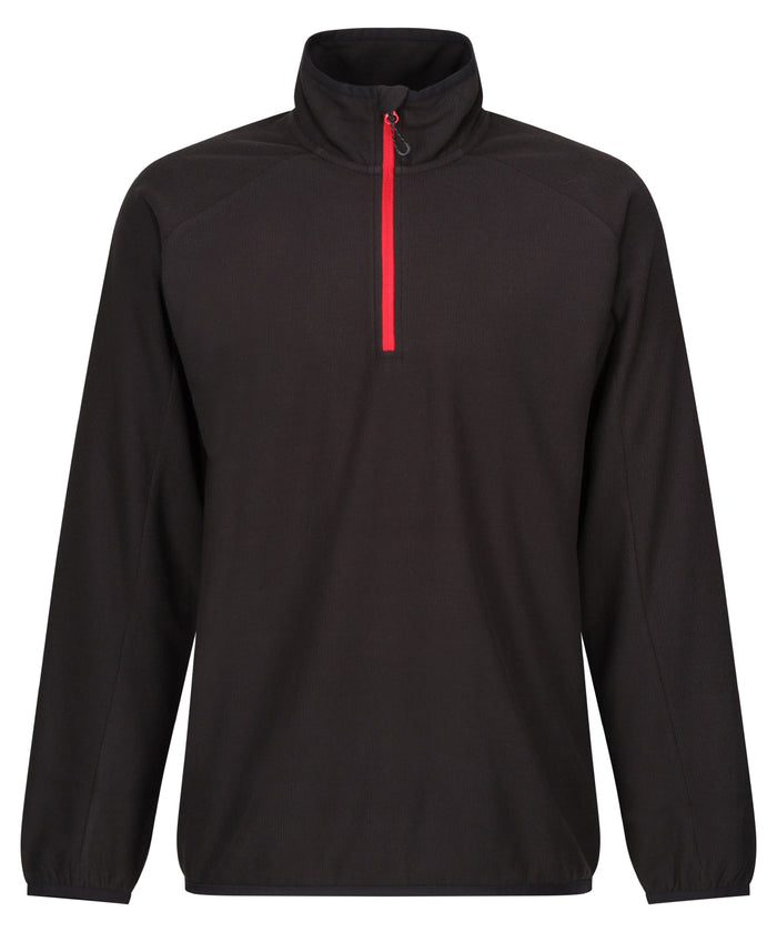 Regatta Navigate Half-zip Fleece - Black/Classic Red