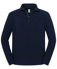 Fruit of the Loom Iconic Premium Zip-neck Sweat - Deep Navy*