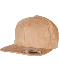 Flexfit Imitation Suede Leather Snapback - Khaki