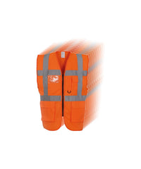 Executive Hi-Vis Vest Pack in Orange - 10 Yoko Executive Waistcoats