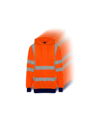 ProRTX Hi-Vis Hoodie Pack in HV Orange/Navy - 10 High Visibility Hoodies