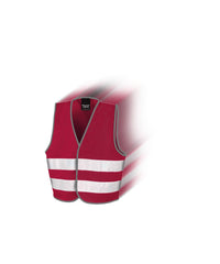 Kids' Hi-Vis Vest Pack in Burgundy - 30 Result Core Junior Vests