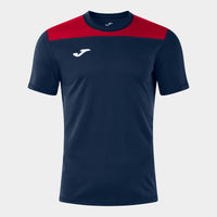 Joma Phoenix III Short Sleeve T-shirt - Dark Navy Red