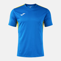 Joma Winner IV Short Sleeve T-shirt (Adult) - Royal Blue Yellow