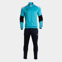 Joma Danubio Tracksuit (Junior) - Fluorescent Turquoise Black