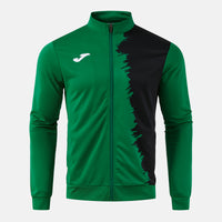 Joma City III Full Zip Sweatshirt (Junior) - Green Black