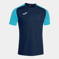 Joma T-shirt Academy IV (Adult) - Fluorescent Turquoise Navy Blue