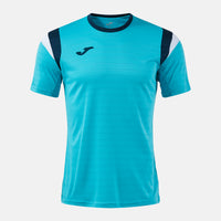 Joma Terra Short Sleeve T-shirt (Adult) - Fluorescent Turquoise Dark Navy