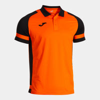Joma Phoenix III Short Sleeve Polo (Junior) - Orange Black