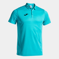 Joma Hobby Short Sleeve Polo (Adult) - Fluorescent Turquoise