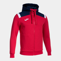 Joma Toledo Zip-up Hoodie (Adult) - Navy Blue Red
