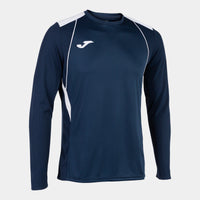 Joma Championship VII Long Sleeve T-shirt (Junior) - Navy Blue White