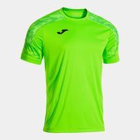 Joma Championship VIII Short Sleeve T-shirt (Adult) - Fluorescent Green