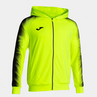 Joma Elite XI Zip-up Hoodie (Junior) - Fluorescent Yellow Black