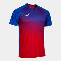 Joma Tiger VI Short Sleeve T-shirt (Junior) - Royal Blue Red
