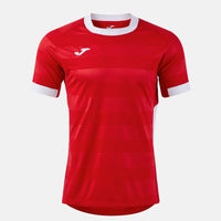 Joma Toletum VII Short Sleeve T-shirt (Adult) - Red White